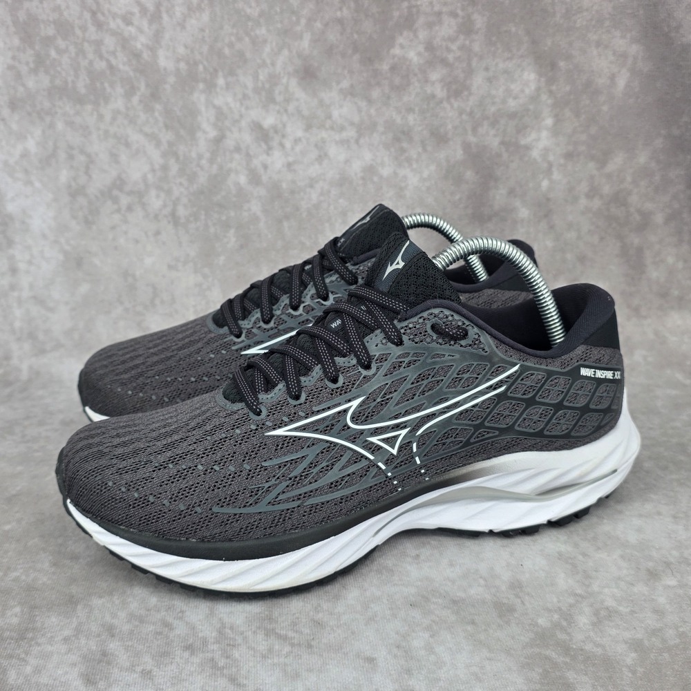 Mizuno Wave Inspire 20 XX Men's Size 10 Black/Gray Running Shoes Sneakers CLEAN